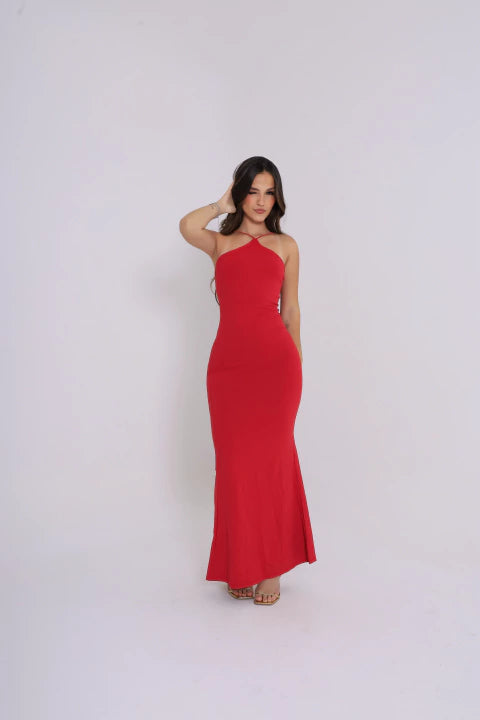 Vestido June vermelho